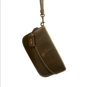 Coach 1941 Black Glovetanned Wristlet/Clutch